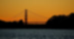 Sunset beyond the Golden Gate Bridge