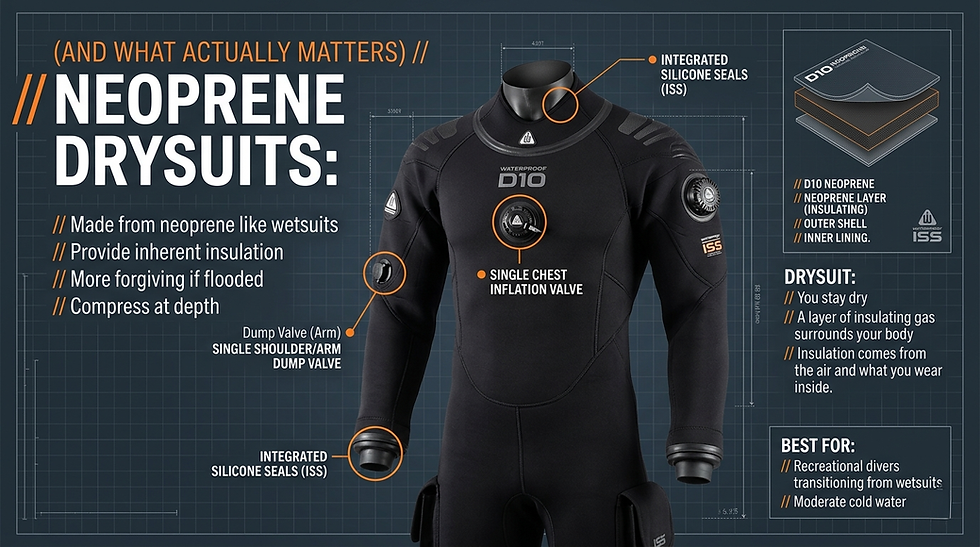 Neoprene dry suit