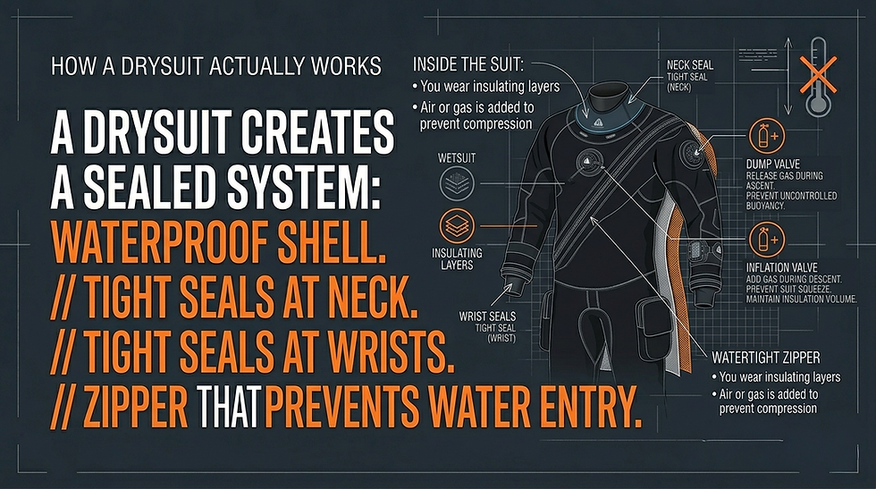 Drysuit working
