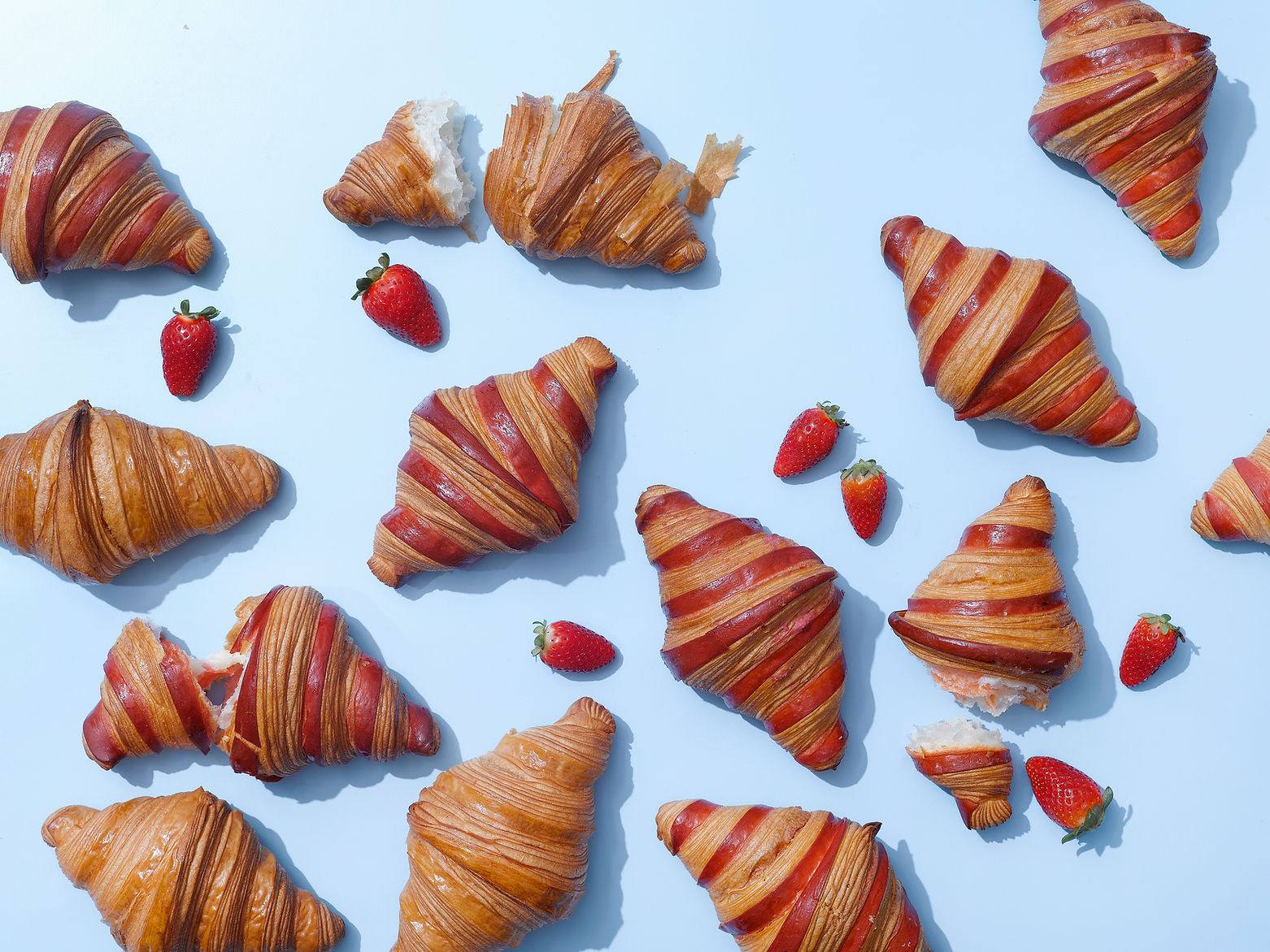 Croissants de morango