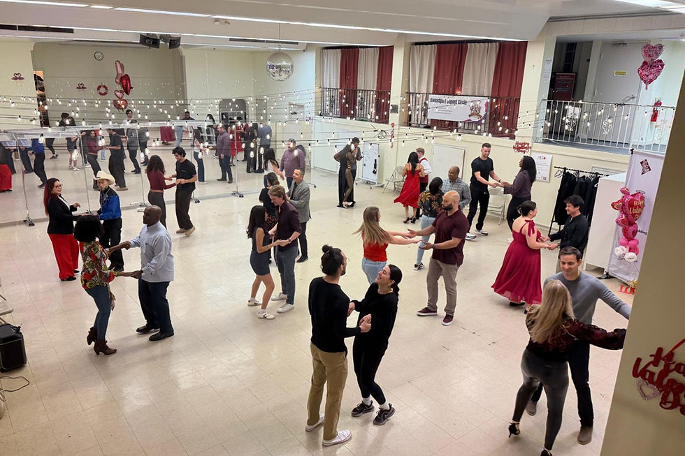group of dancers learning how to dance at dancesport dupont
