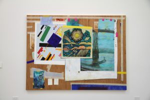 Into the Laquearia, 2017 | oil and acrylic on birch ply | 70.8 x 94.4 x 1.8 inches Souvenirs from the Waste Land