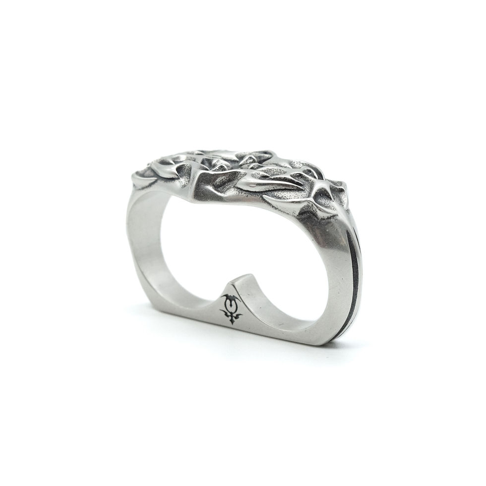 Thumbnail: KNUCKLE DUSTER - 1 OF 1 SAMPLE RING (925 SILVER)