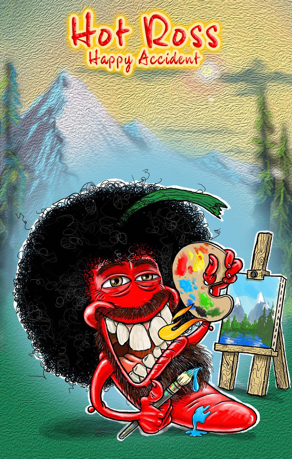 Hot Pepper Greeting Cards - "Hot Ross" (gc)