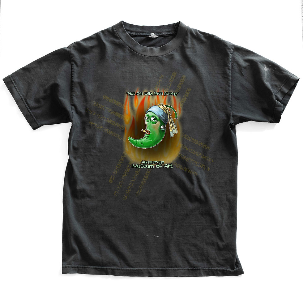Art: Hot Pepper T-Shirt - "Hot Girl w Pearl Earring"