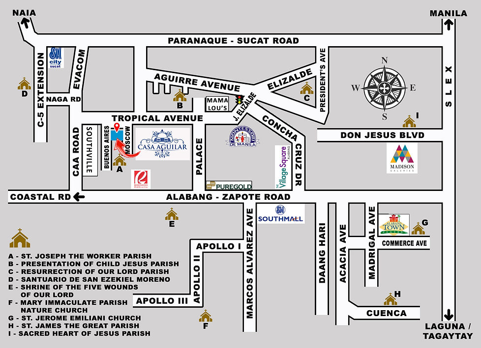 CASA AGUILAR x Location Map