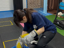 (加東市ジム)BOSUでスクワットパンチ🥊