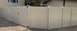 PHFC Tan Vinyl Privacy Fencing