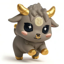 taurus, astrology, the zodiac sign, zodies, chibi, 3d art, character