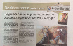 28-05-2014 Nouveau-Mexique - Johanne Blaquiere, de grands honneurs pour ses œuvres.