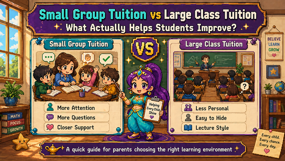 Small Group Tuition vs Large Class Tuition: What Actually Helps Students Improve