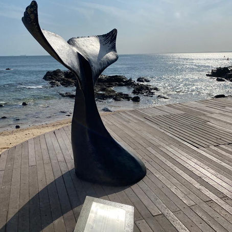 PREFEITURA INSTALA ESCULTURAS PARA CELEBRAR CONSOLIDAÇÃO DO TURISMO DE OBSERVAÇÃO DE BALEIAS