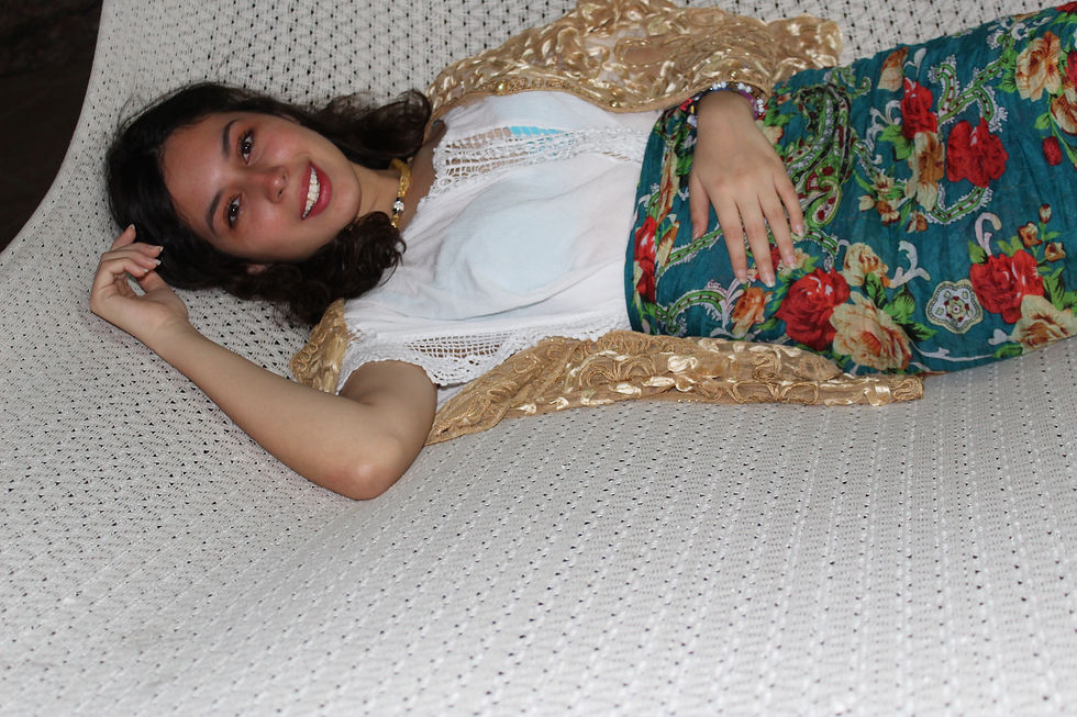 Waiting for the picture with a smile