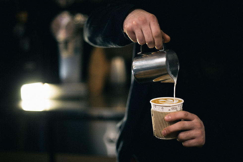Vertido de arte latte