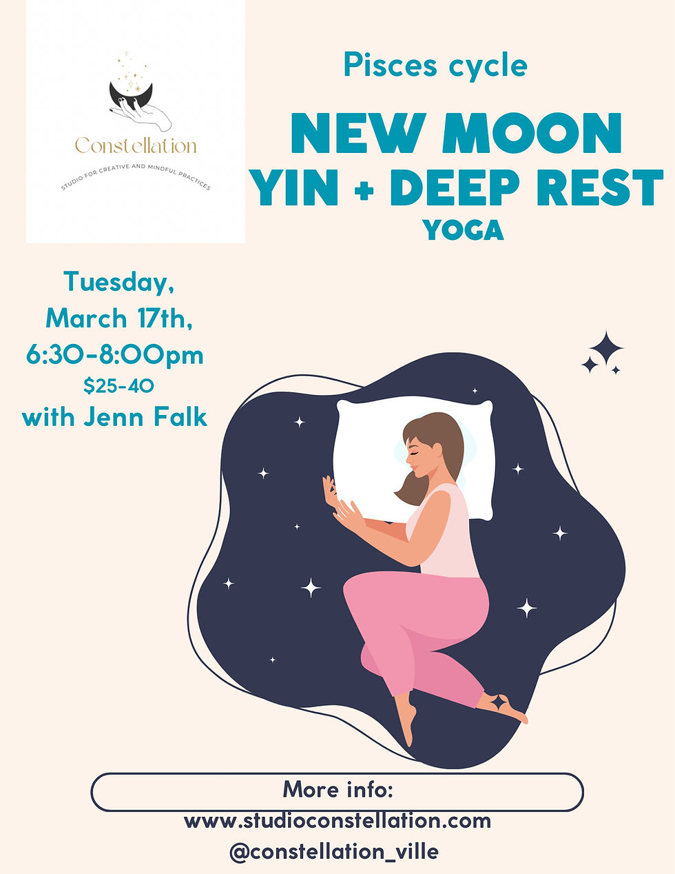 New Moon Yin + Deep Rest practice : Aries