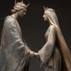 Richard II and Anne of Bohemia bronze statue