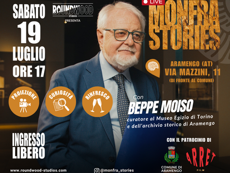 Beppe Moiso, curatore al Museo Egizio, protagonista del primo episodio di Monfrà Stories
