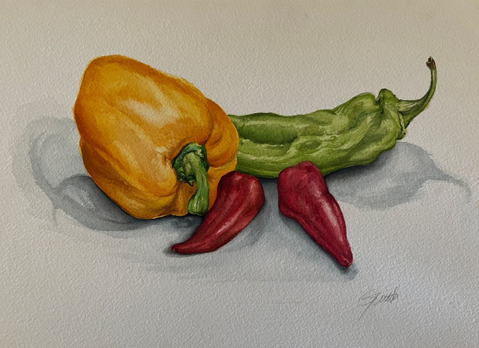 Watercolor | Peppers