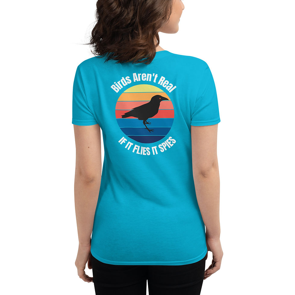 Thumbnail: Up iWoke - Birds Aren't Real - Women's Fitted Tee