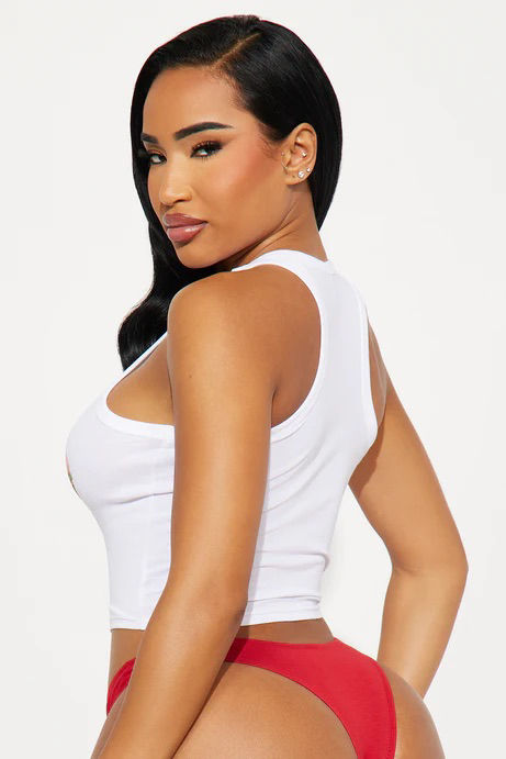 Thumbnail: White Tank & Panty 2 PC Set
