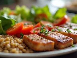 Healthy plate of food