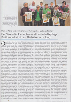Herrschinger Spiegel Newspaper | My Cottage Garden Feature