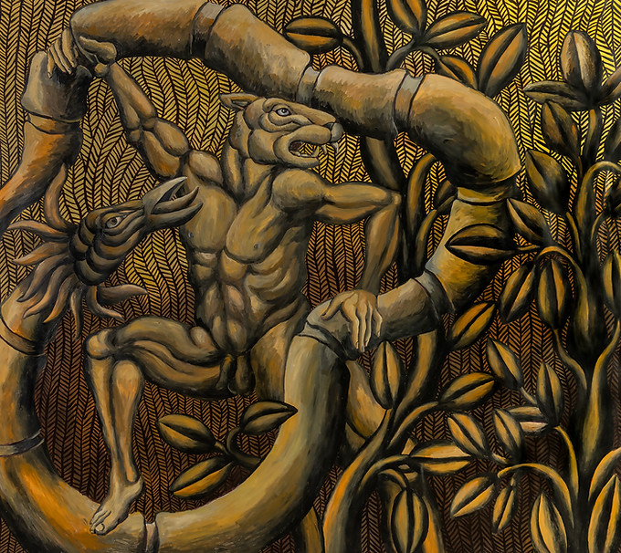 2025 The Myth  68 x 82  acrylic on paper.jpg