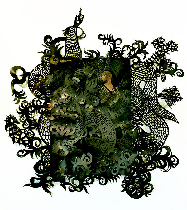 kelicias dream  84 x 72  acrylic paint, digital photo, paper.jpg