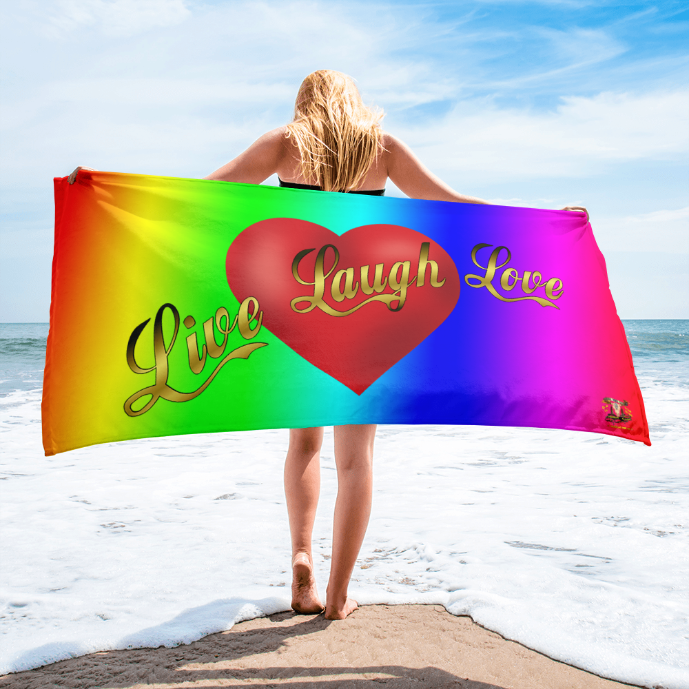 Live Laugh Love Beach Towel