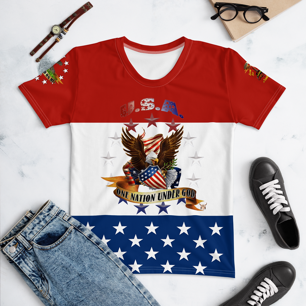 Thumbnail: One Nation Under God Allover Tee