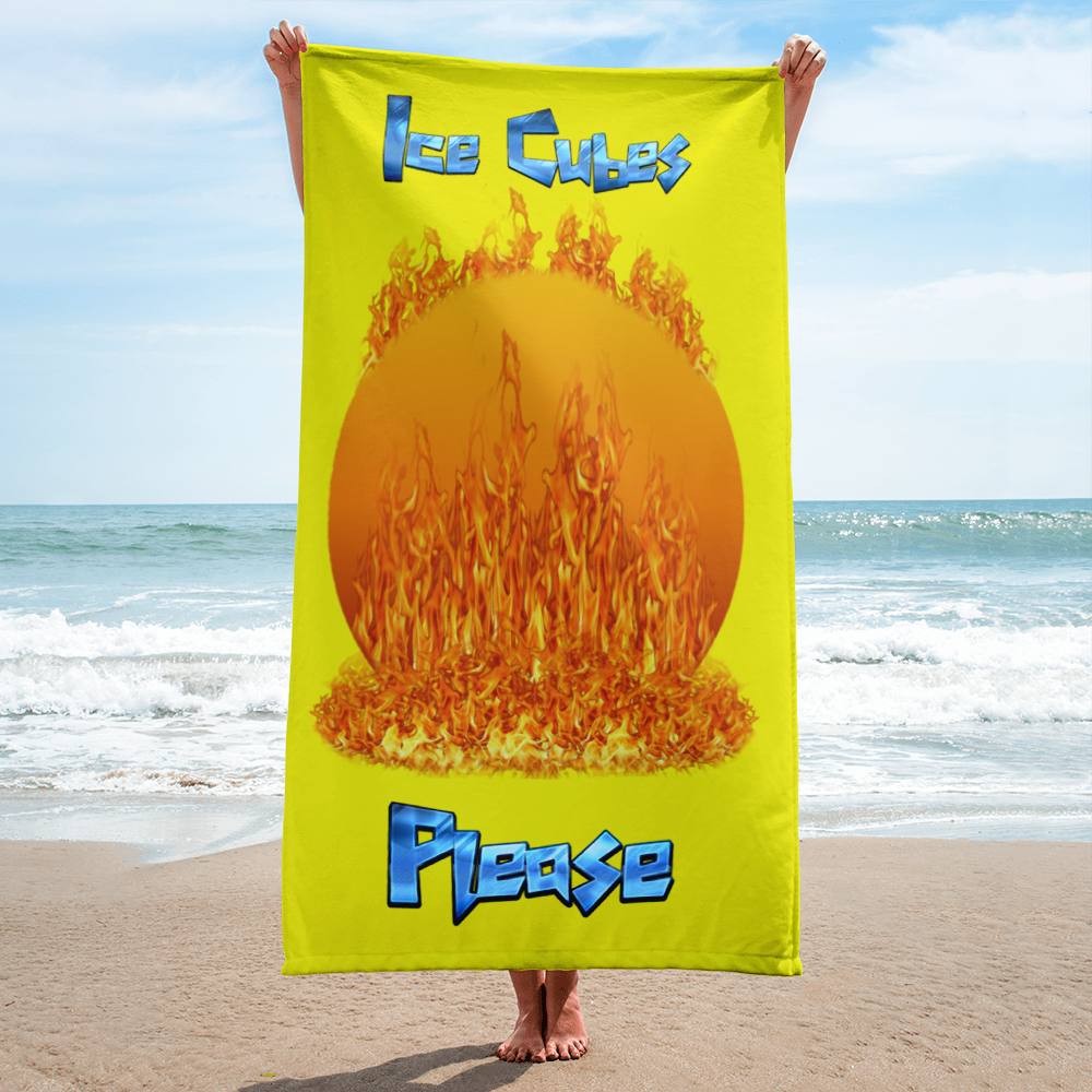 Fire and Ice Beach Towel