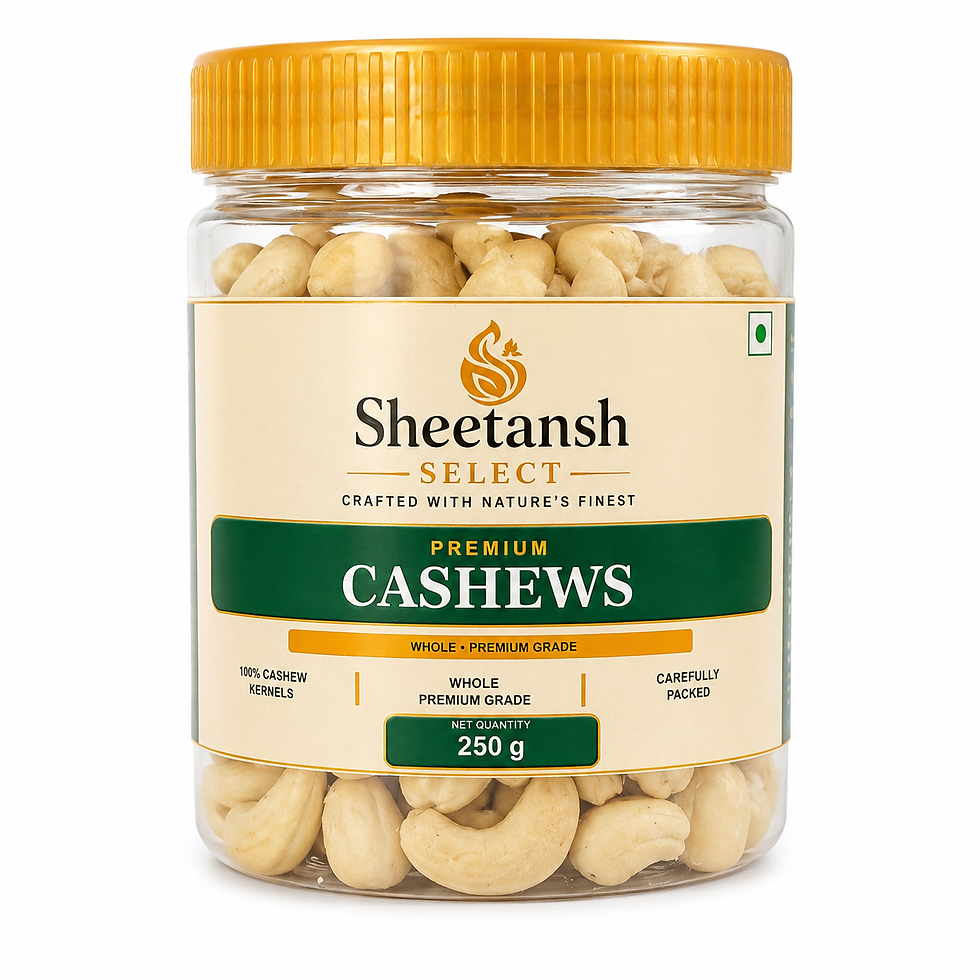 Thumbnail: Sheetansh Select Premium Whole Cashews W320 250g Jar
