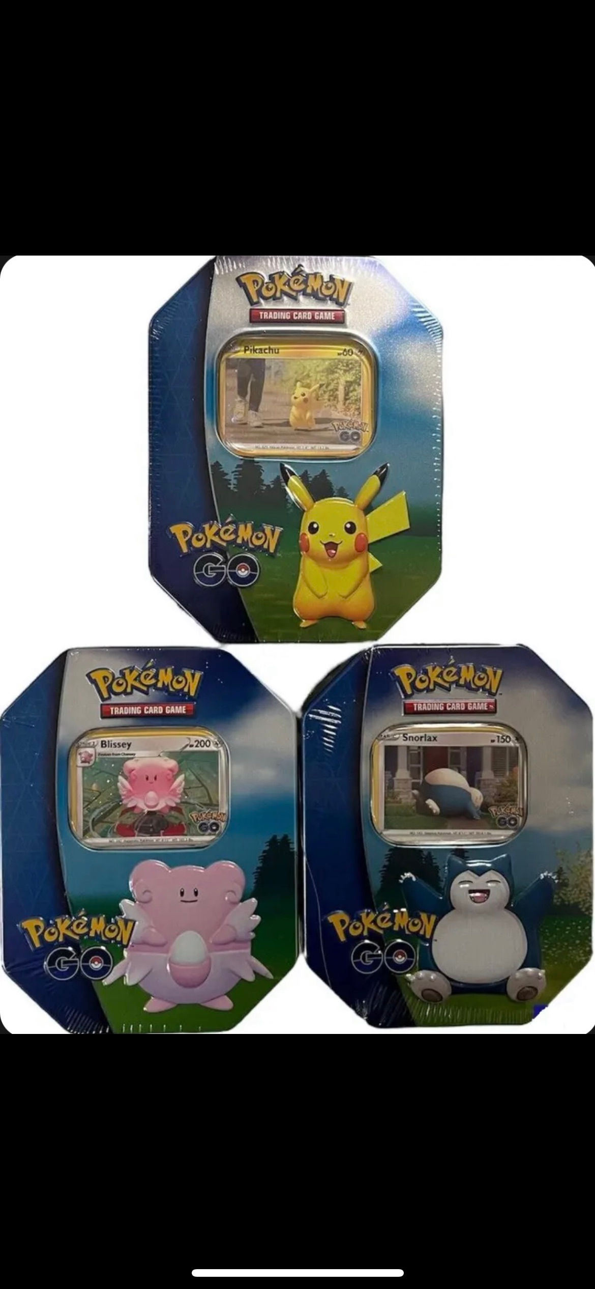 (Trio) Pokemon GO Gift Tin Sealed Pokemon