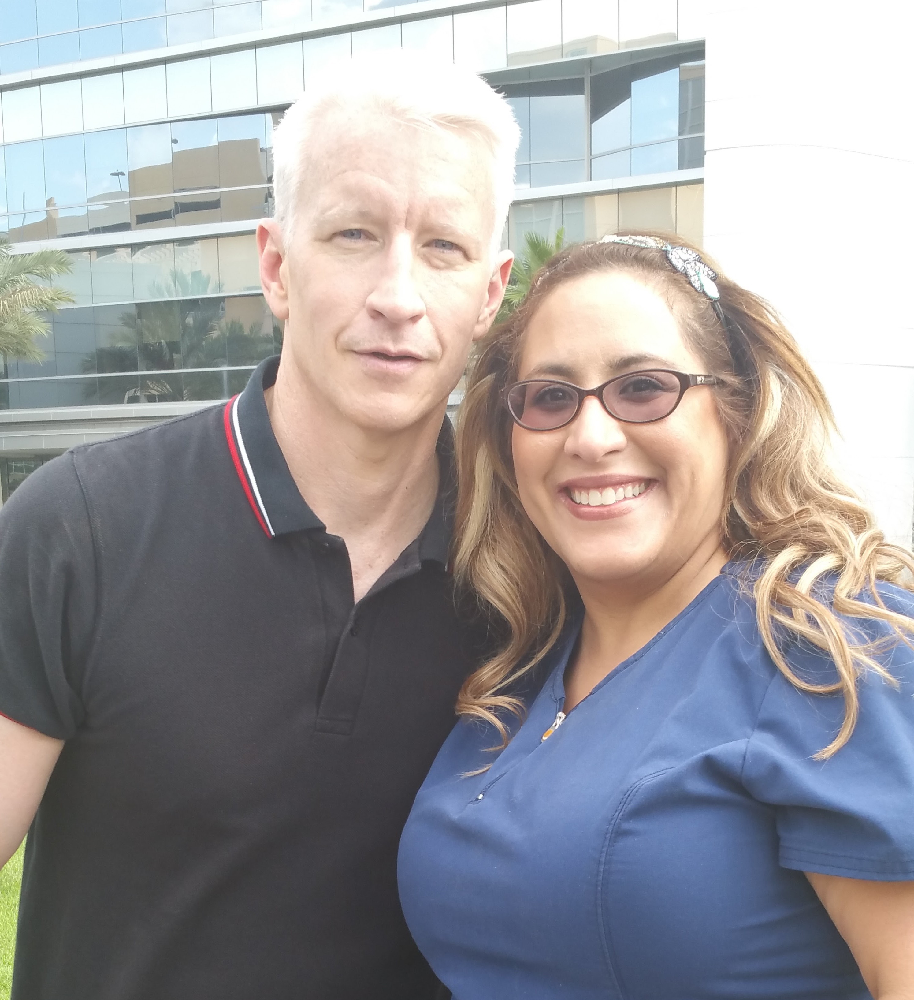 Dominique & Anderson Cooper after Pulse Tragedy