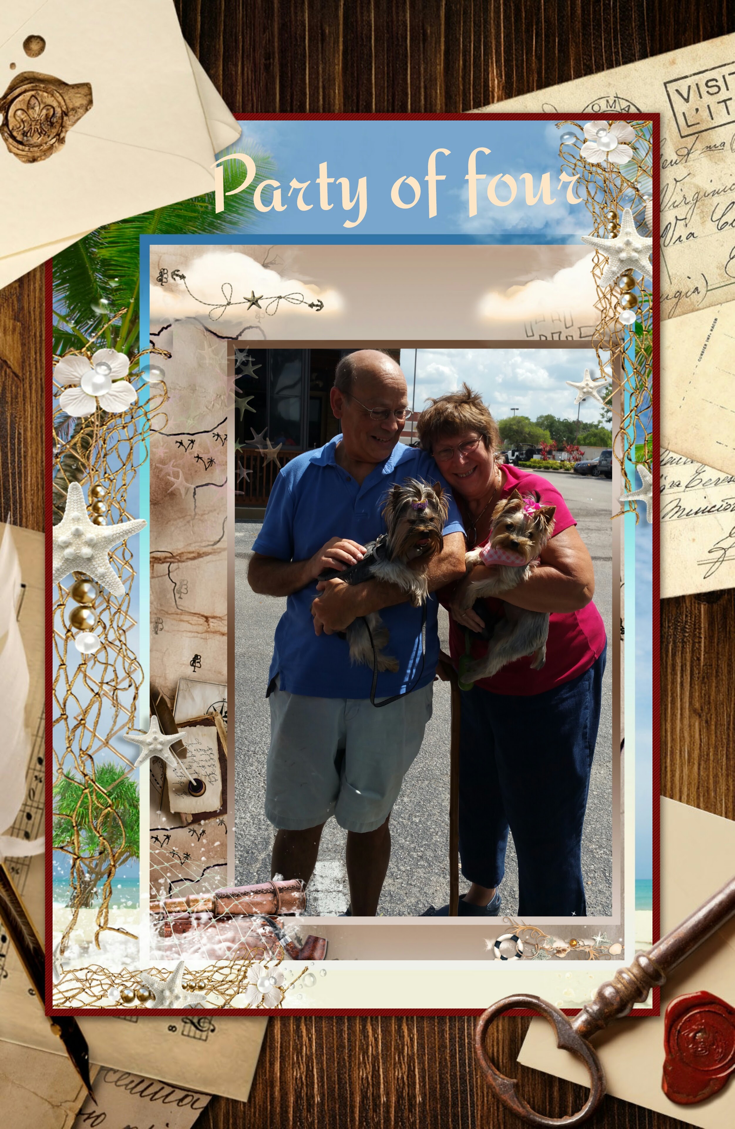 Cannon Yorkie Owners Michael & Briton with their Faith and Dixie