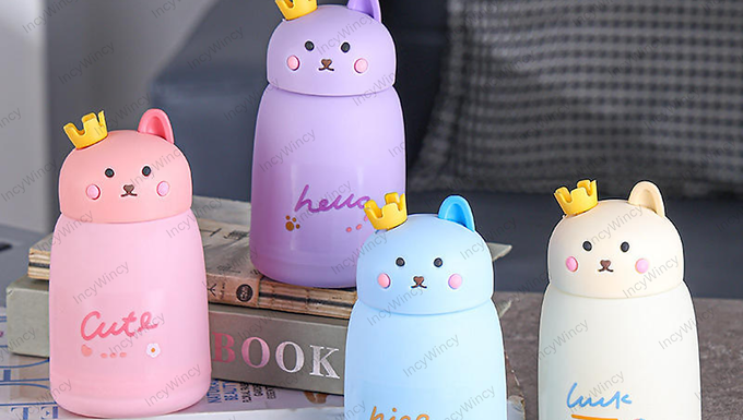 Cute Rabbit Glass Bottle