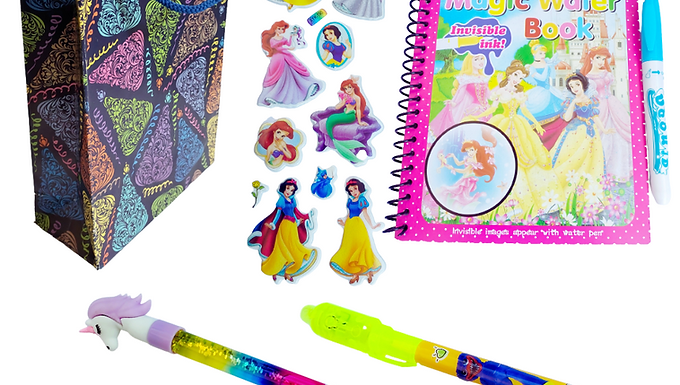 Princess Combo with Goody Bag (Set of 10) for Birthday Return Gifts