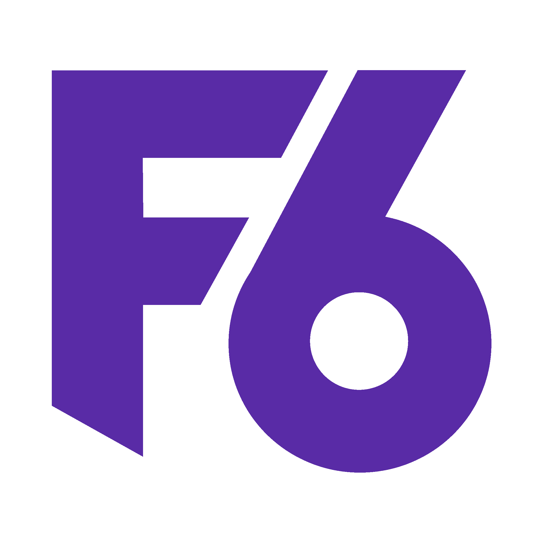 Your SIX-FIGURE Editor logo – stylized F6 in purple