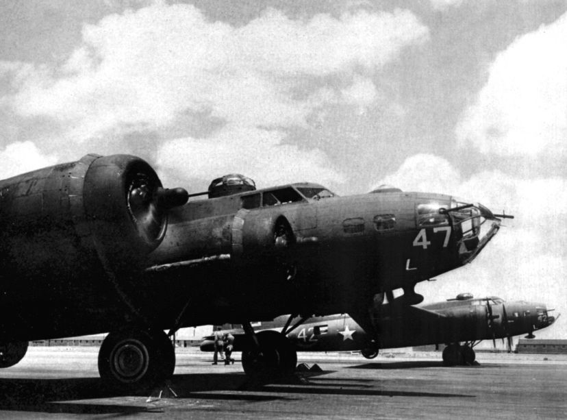 Hobbs AAF - B-17 on Runway
