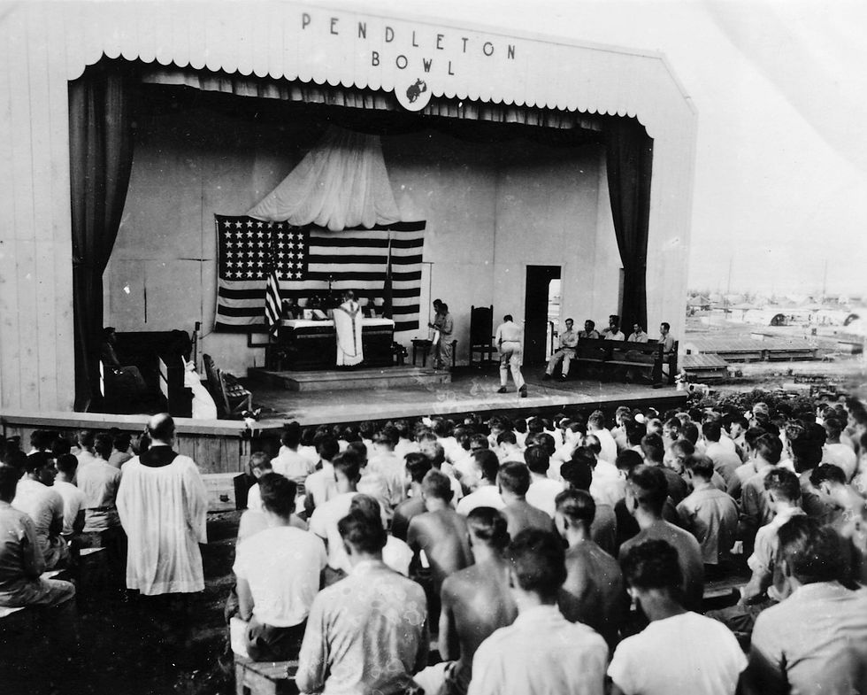 VJ Mass at Pendleton Bowl