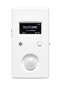 TextCare Main Sensor for monitoring movement, temperature, sound and light in one entire room