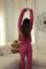 Thumbnail: Raspberry Gingham Pajama Set