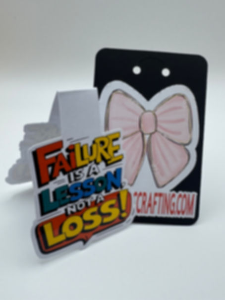 Failure Is a Lesson, Not a Loss – Magnetic Bookmark