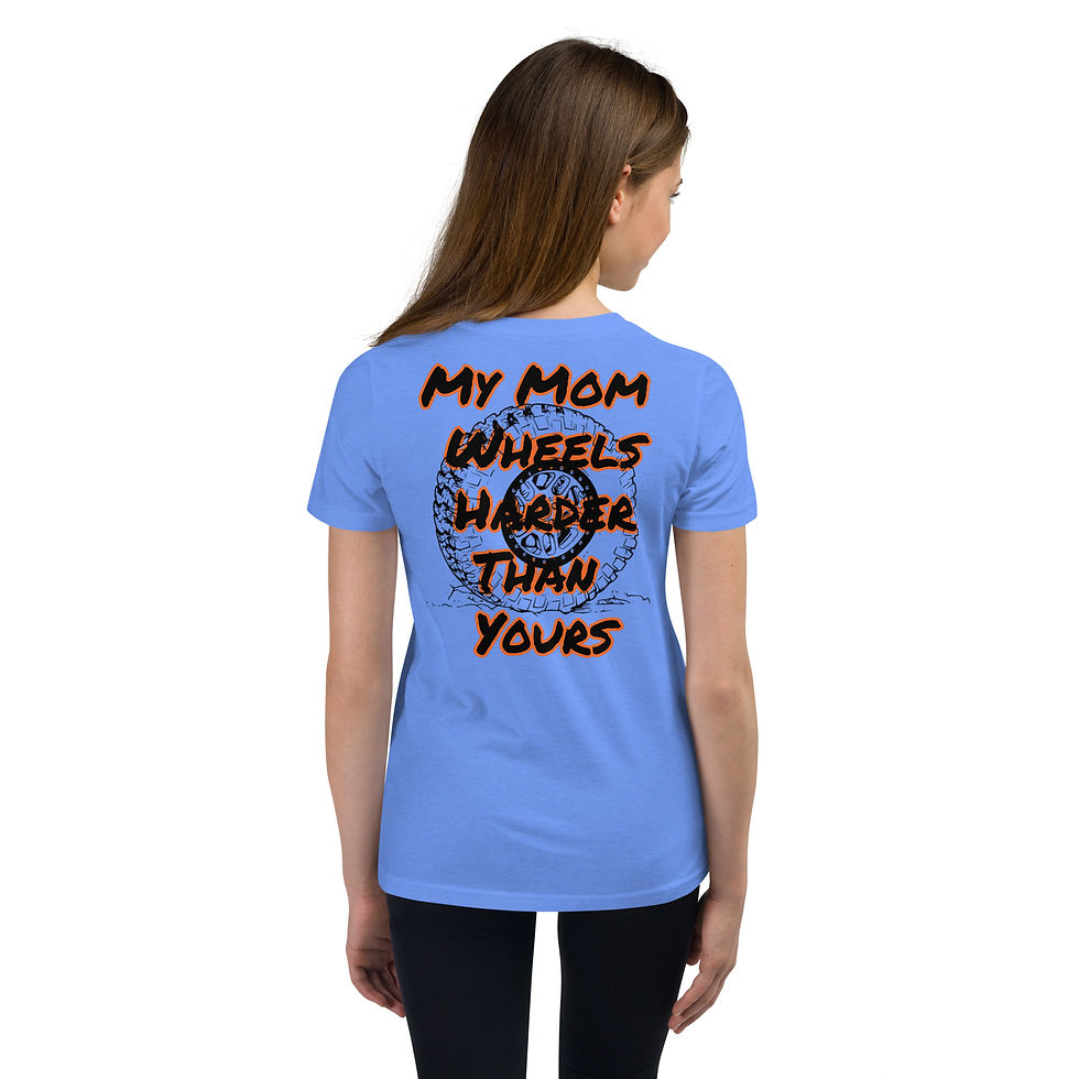 Thumbnail: My Mom Wheels harder than yours Youth Short Sleeve T-Shirt