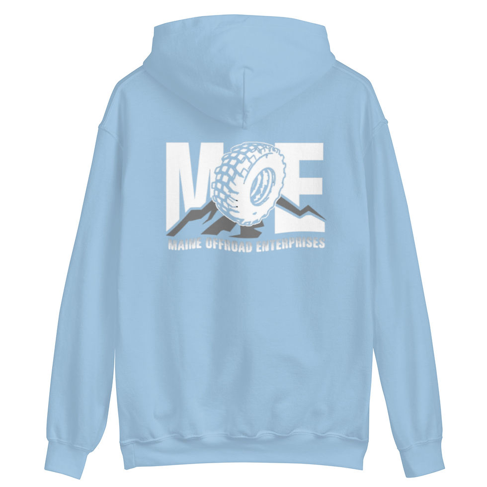 Thumbnail: Unisex white M.O.E. logo Hoodie