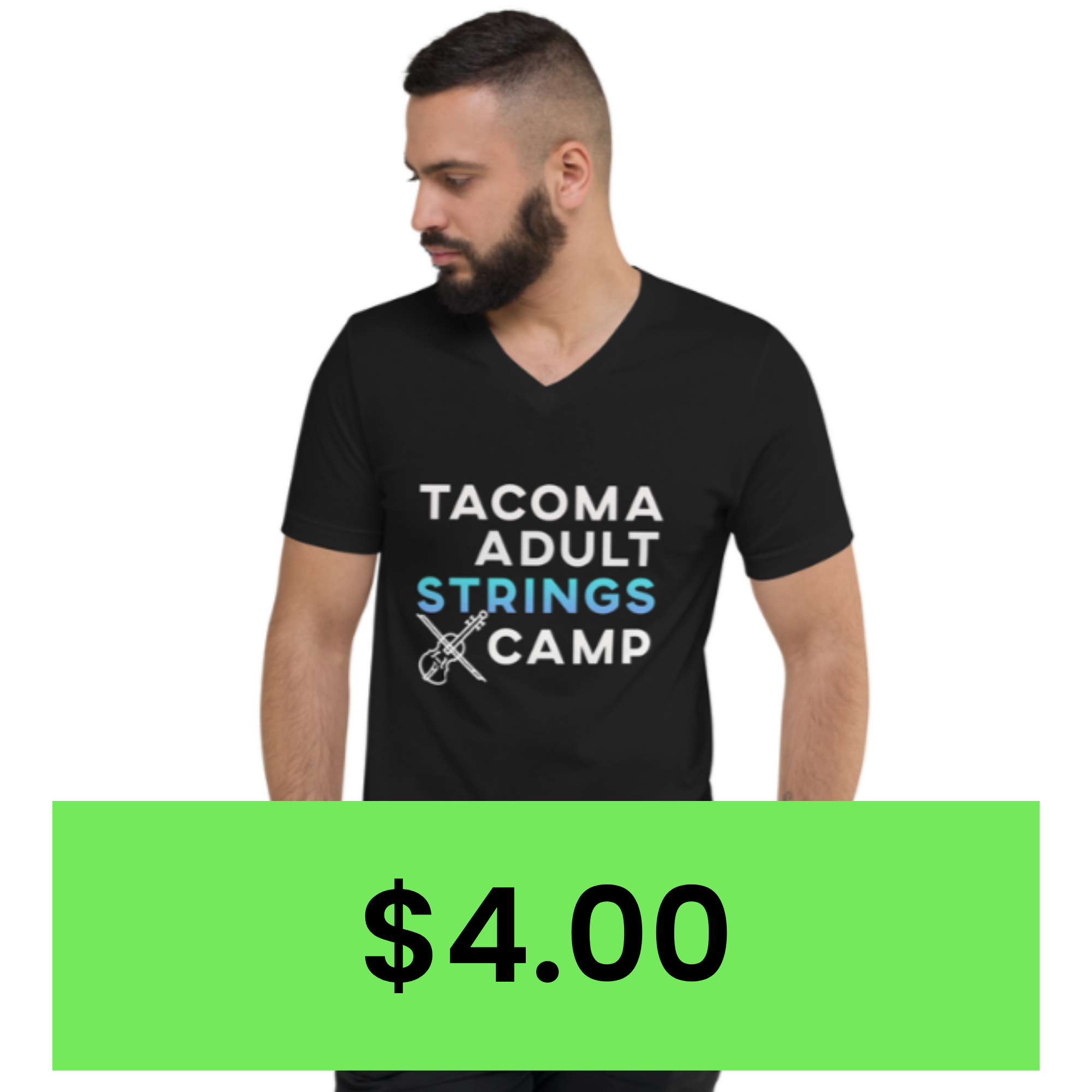 Unisex V-Neck Short Sleeve T-Shirt