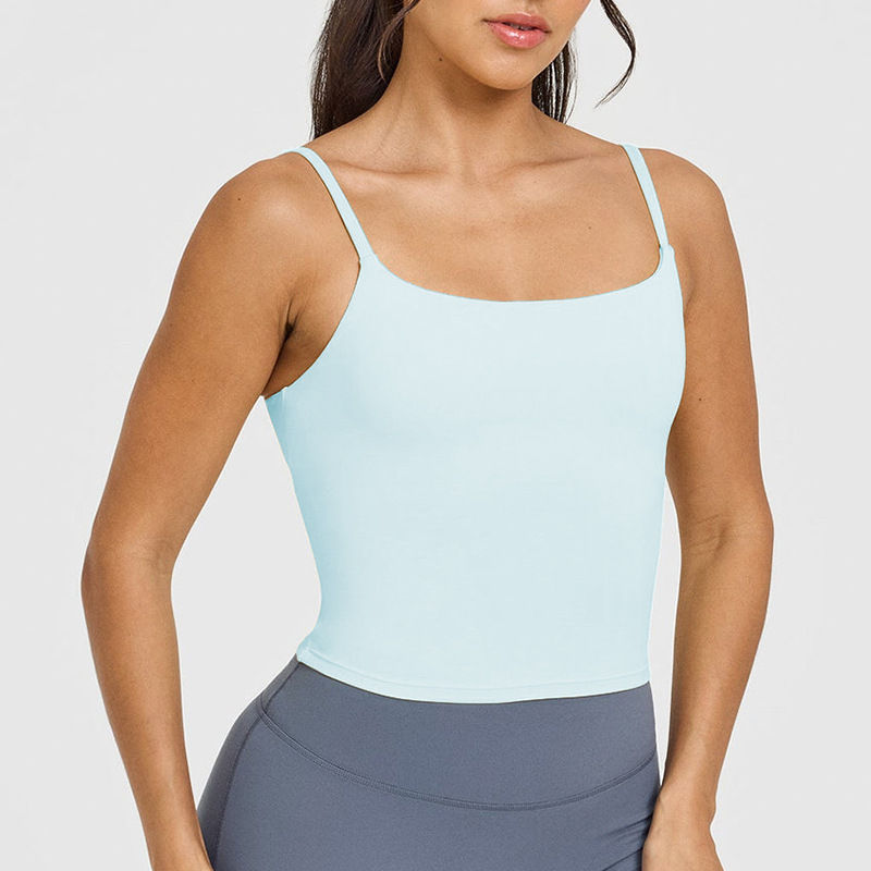 Thumbnail: Women's Yoga Sports Vest – Built-in Bra with Chest Pad, Beautiful Back Suspend