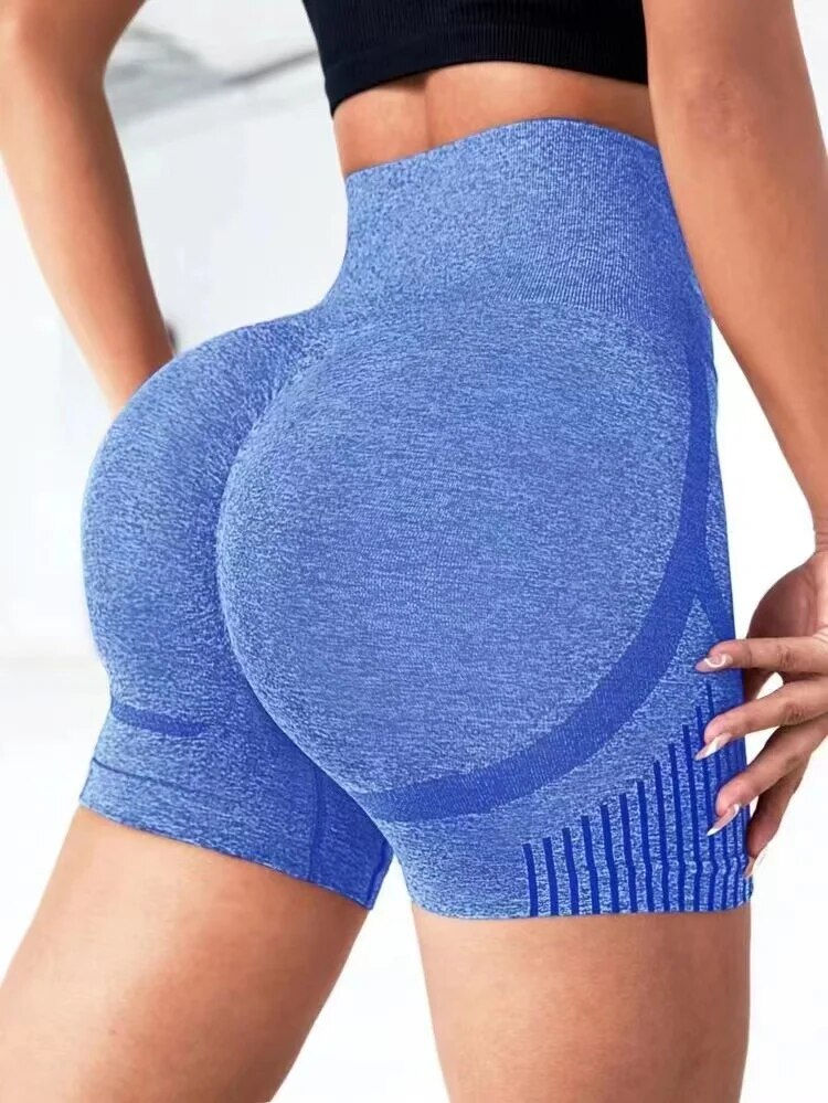 Women Yoga Shorts High Waist Workout Shorts Fitness Yoga Lift Butt Fitness Ladie