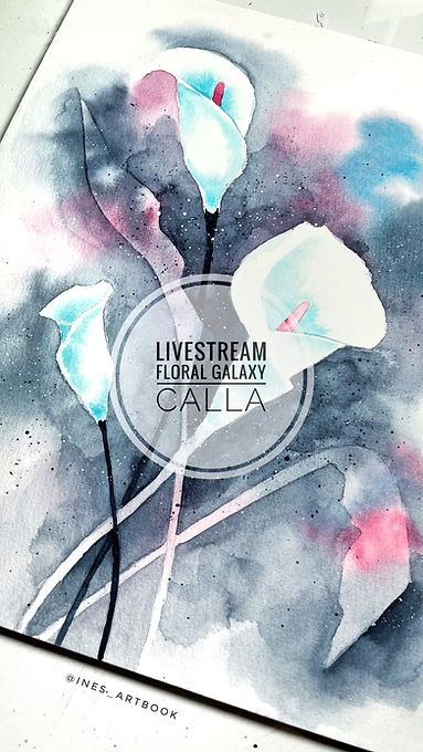Abstrakte Calla Blumen