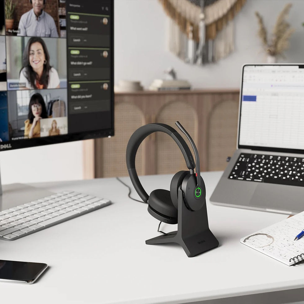 Miniature : Support de chargement pour clé USB-C Yealink BH74 Microsoft Teams (adaptateur USB-A)